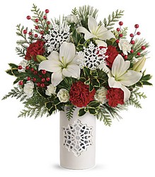 Festive Flurries from Mona's Floral Creations, local florist in Tampa, FL